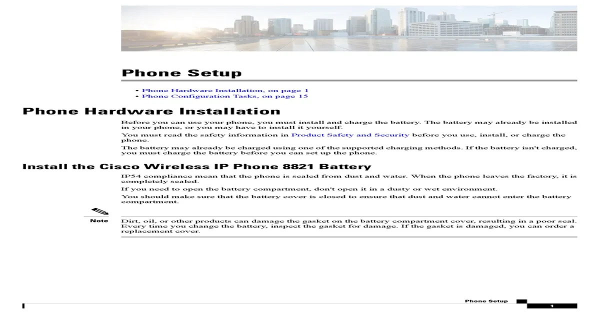 cisco ip phone setup