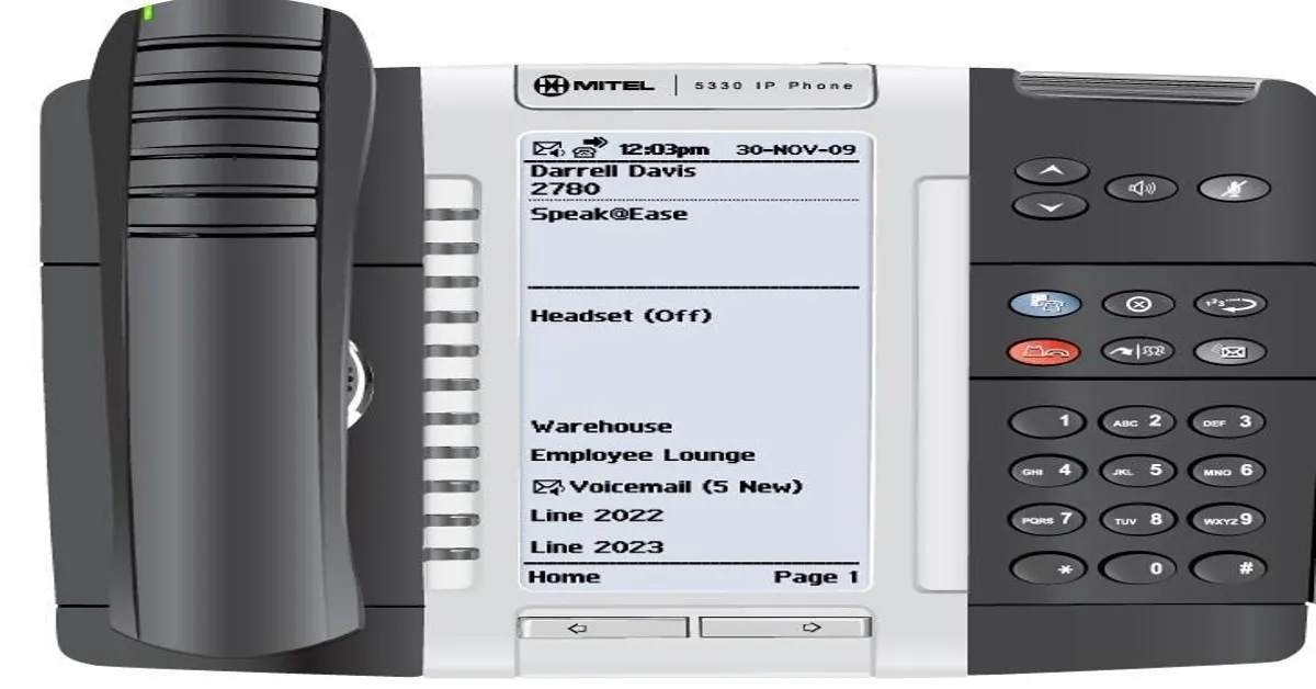 mitel 5330e ip phone setup